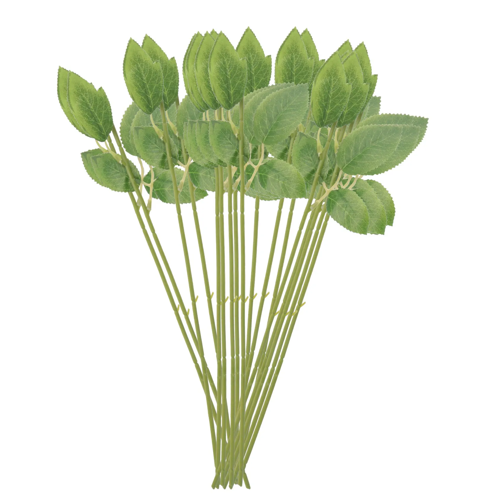 

50pcs Artificial Flower Stems For Diy Handmade Bouquet Flower Leaf Vein Wedding
