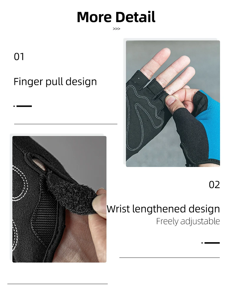 Cycling gloves Men Women Half Finger Sport Gloves Breathable Summer MTB Mountain