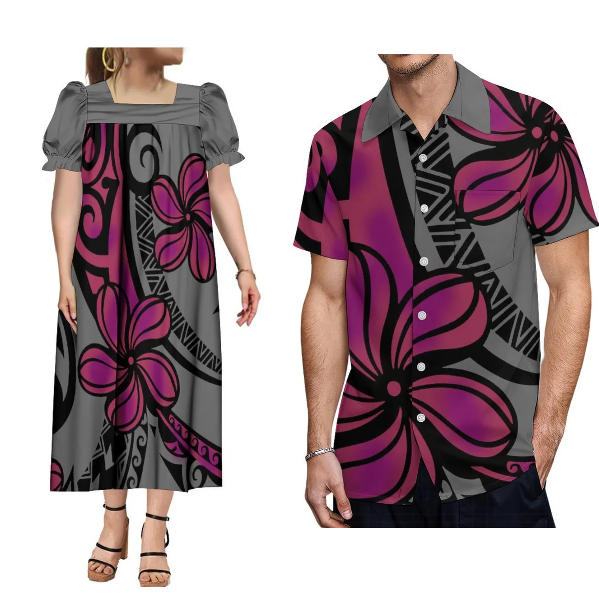 Chemisier J.Crew Femme XXL - Violet à Fleurs - Manches Bouffantes - Neuf Avec étiquettes