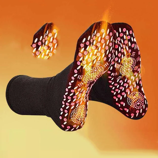 Calcetines calefactables de turmalina para hombres y mujeres, calcetín de  masaje de terapia magnética, ayuda a calentar los pies fríos, comodidad  para la salud - AliExpress