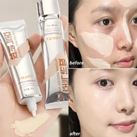 Liquid Oil Control Foundation Waterproof Lasting BB Cream Contouring Cosmetics Full Coverage Face Corrector Concealer Makeup