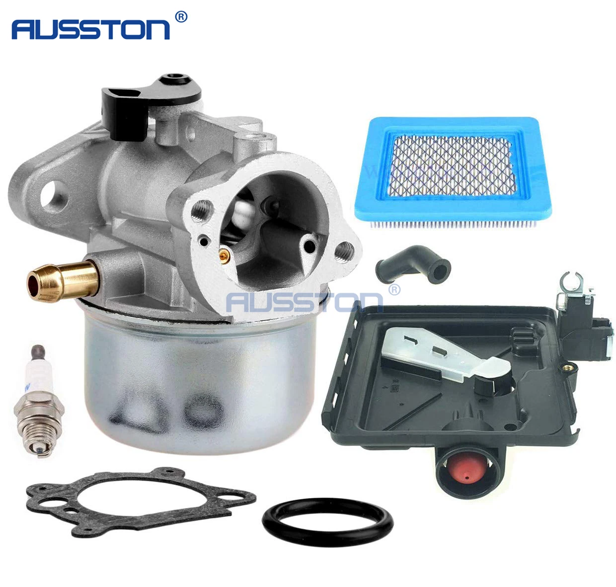 Carburetor Replacement Parts 799868 Filter Cleaner Primer Base Fits Briggs & Stratton 498170 799872 694202 497586 498254 790821 for Small Engines