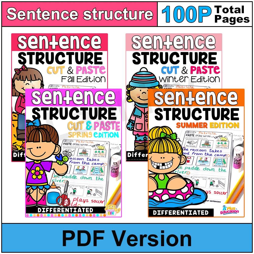 Sentence Practice Book Sentences Worksheet Paste Practice Book