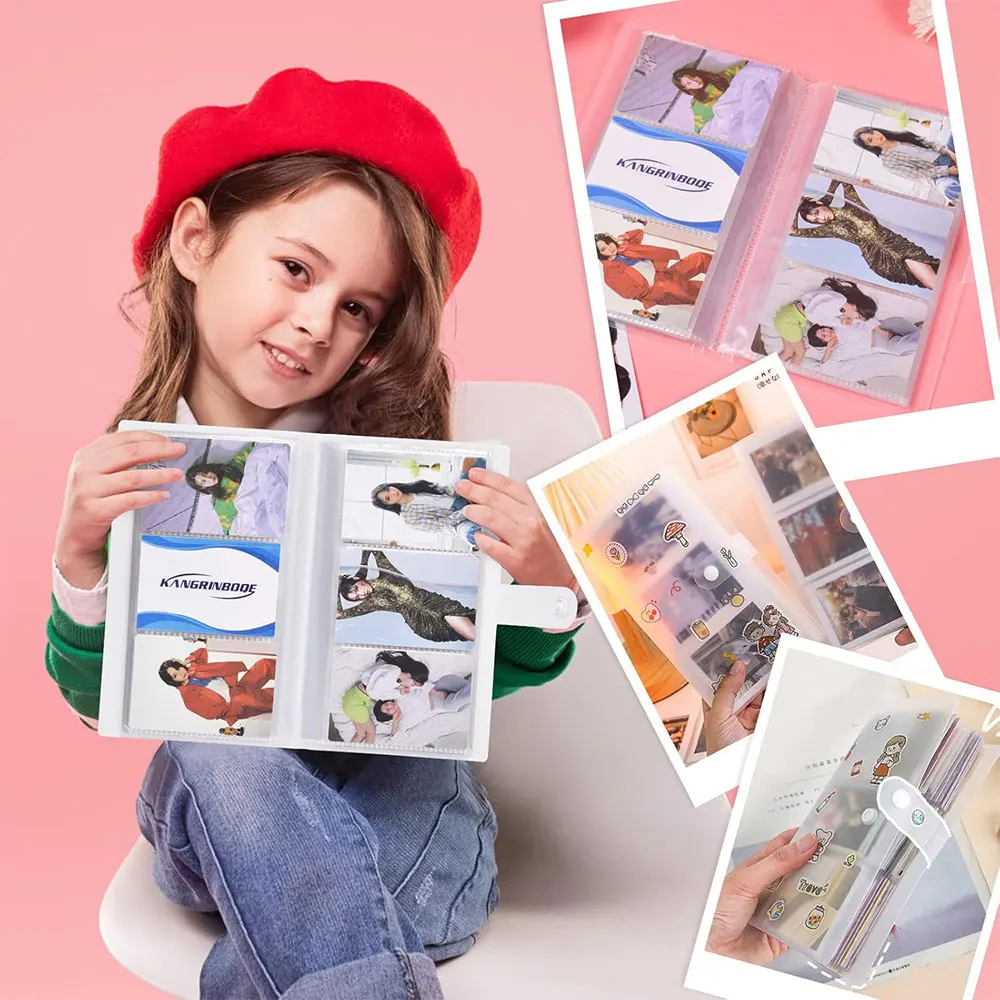 Kpop Transparent Photo Album Mini Polaroid Album Photo Train Ticket Card Collection Book Jewelry Card Photocards Holder Pages