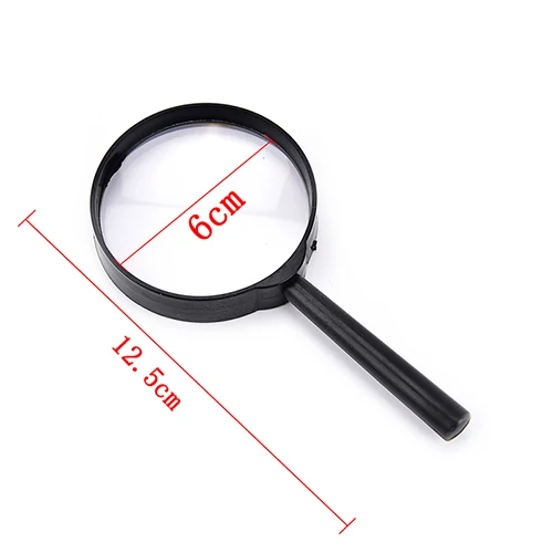 60mm 5X 휴대용 돋보기, 저시력 독서용, 휴대가 간편한 개인 시력 보조기구