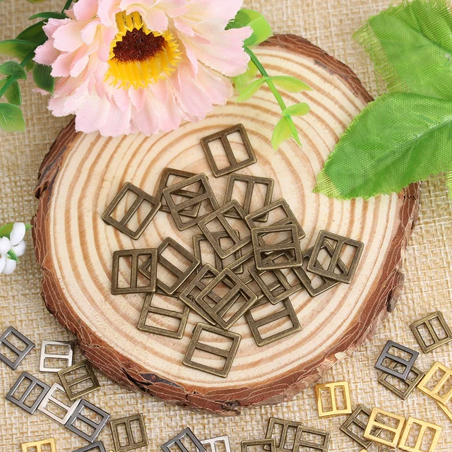 20/40Pcs Tiny Tri-glide Belt Buckle for DIY Doll Clothes Bags Mini Buckles Buttons Diy Doll Shoes Clothing Accessories 6/7/8.5mm 3