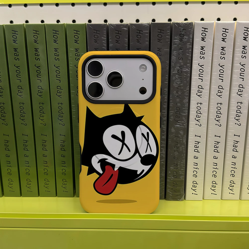 Felix The Cat Retro Cartoon Magnet-Ready Tough Phone Case