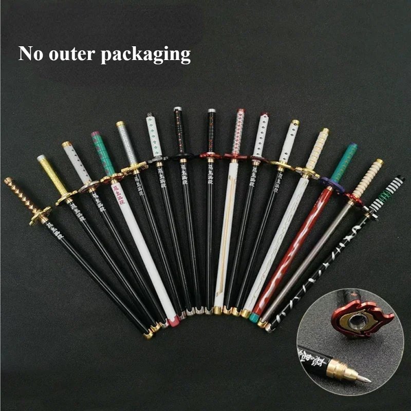 Gel Pens Japan Anime Demon Model Sword Refill Pen Rack Cosplay Prop