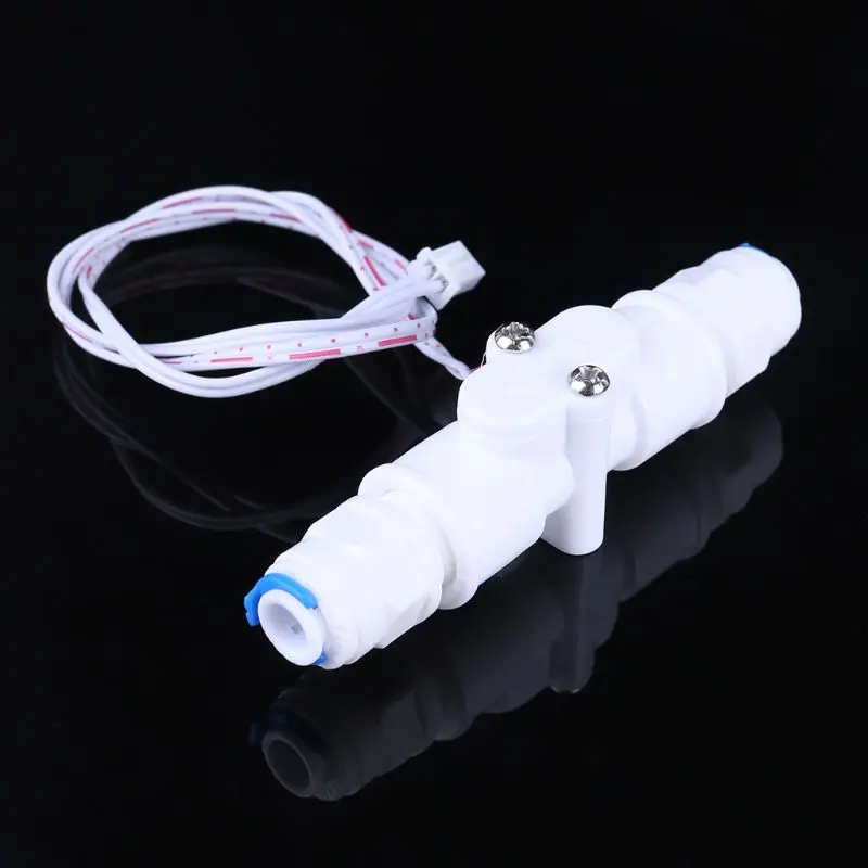 1/4" NPT Water Flow Switch Durable PE Tube Liquid Flow Sensor Switch For Water Purifier & Dispenser M4YD