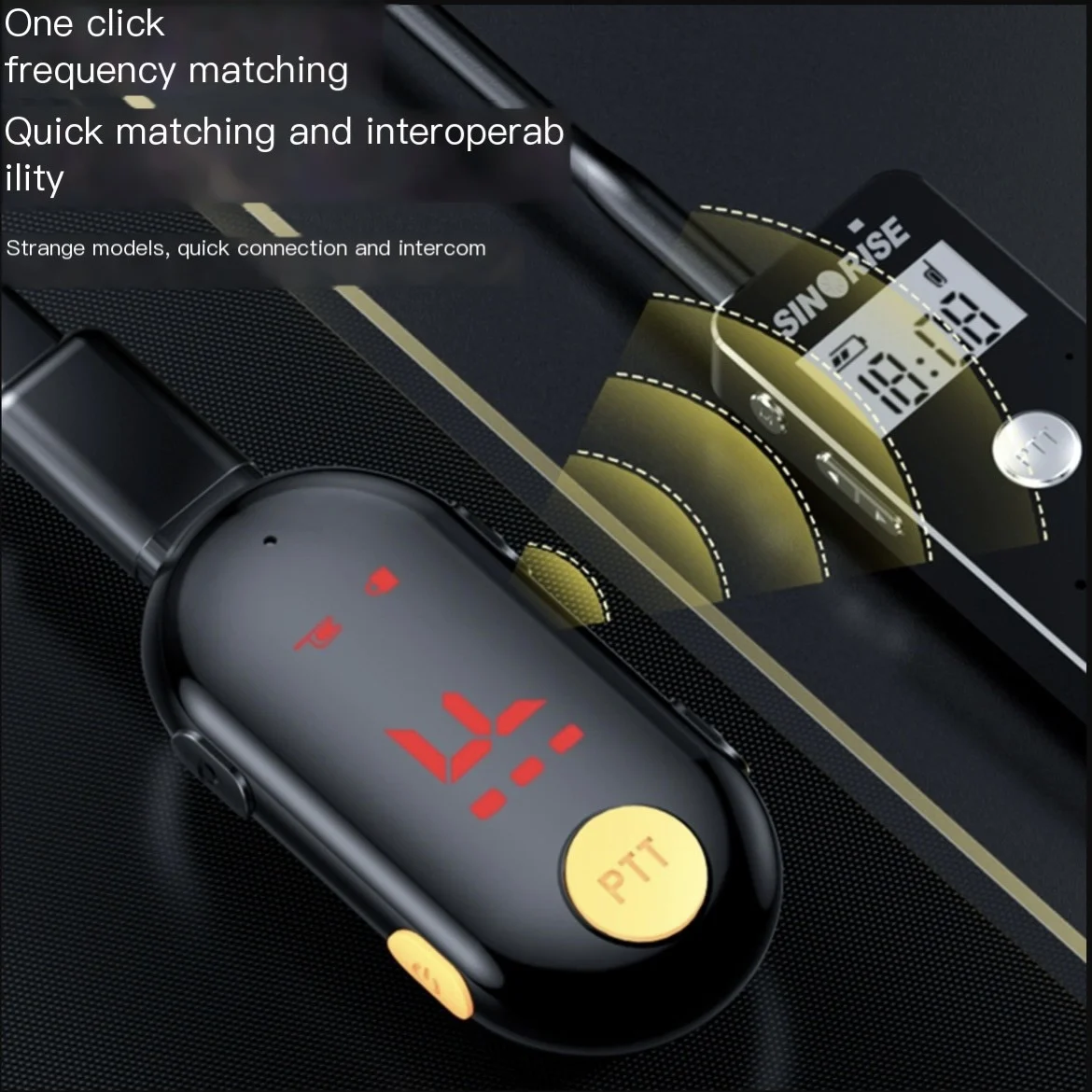 Sinorise SR-610 Mini Wireless Ear-hook Walkie-Talkie Earphone for Bar Hotel Beauty Salon (1pcs) 3