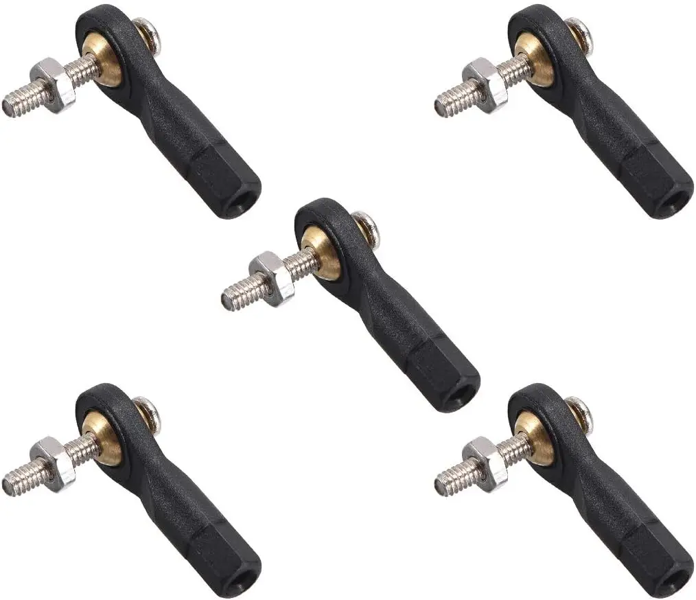 

Keszoox 5Pcs M2 2.0xL19mm Lever Steering Linkage Tie Rod End Ball Head End with Screws and Nut for RC Helicopter