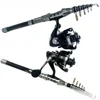 Fishing Rod Reel Combos Set 1.5-2.4m Travel Telescopic Rod with 5.2:1 Spinning Fishing Reel Sea Saltwater Freshwater Kits 3