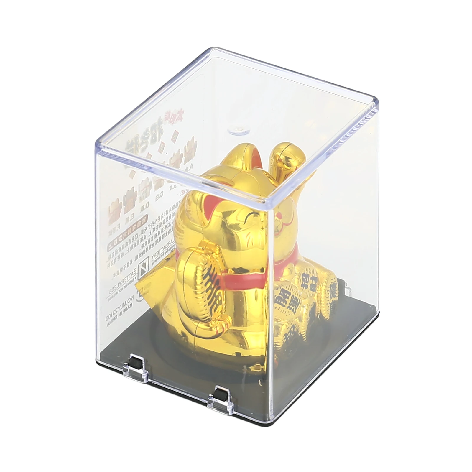 Random Style Solar Energy Automatic Waving Lucky Cat Ornaments Fortune Wealth Welcoming Cat Ornament Suitable for Office Decor