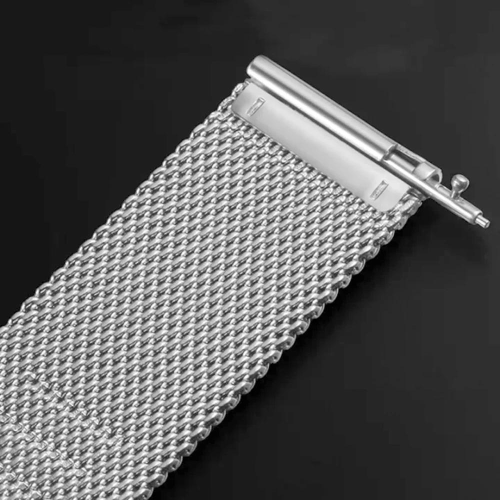 Sleek Stainless Steel Metal Watch Band - 20/22mm