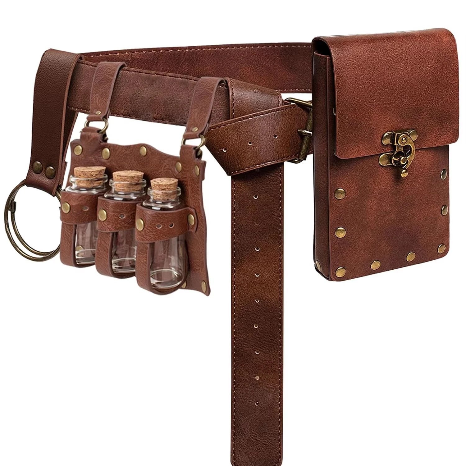Belt Bag Fanny Pack Vintage Belt Bag Fanny Pack Steampunk Phone Bag Witch Bottle Medieval Renaissance Cosplay Costume Accessories
