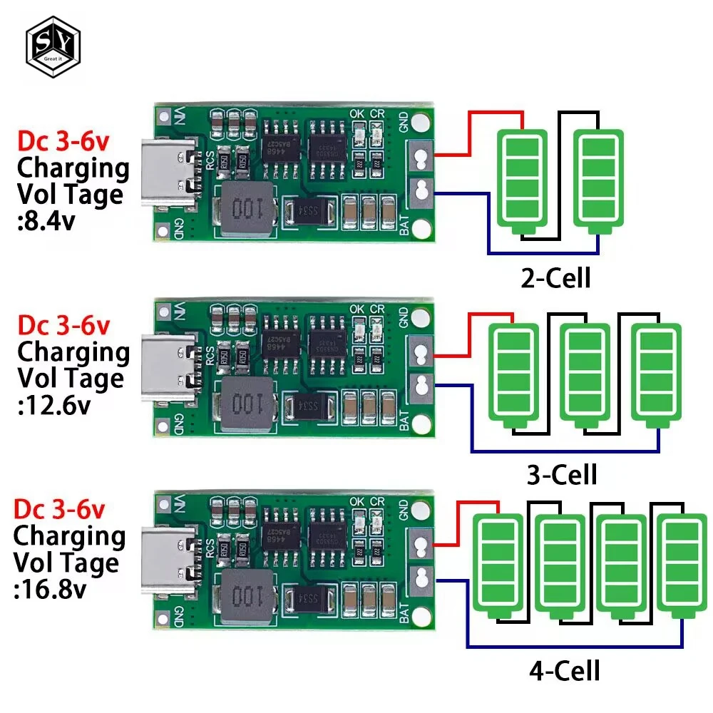Multi Cell 2S 3S 4S Type C To 8 4V 12 6V 16 8V Step Up jpg Multi Cell 2S 3S 4S Type C To 8 4V 12 6V 16 8V Step Up jpg