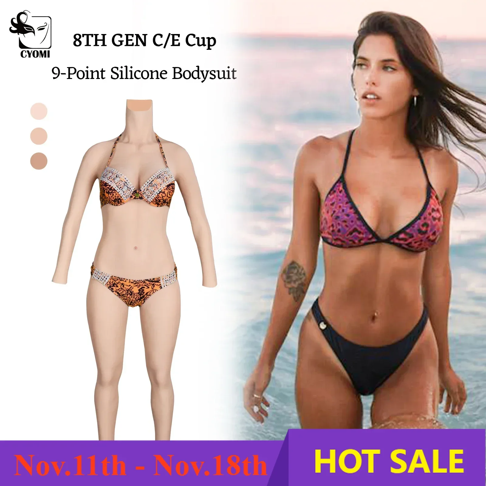Fake Boob Silicone Bodysuit Breast Forms Fake Vagina Transgender Sissy Drag Queen Male Crossdresser Cosplay C/D/E Cup silicone breast forms