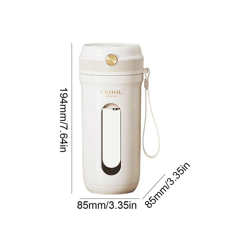 350ML Electric Portable Blender Juicer Fruit Mixers 3.7V/7.4V USB Charging Smoothie Juicer Cup Squeezer Juice Maker Detachable 5