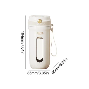 350ML Electric Portable Blender Juicer Fruit Mixers 3.7V/7.4V USB Charging Smoothie Juicer Cup Squeezer Juice Maker Detachable 5