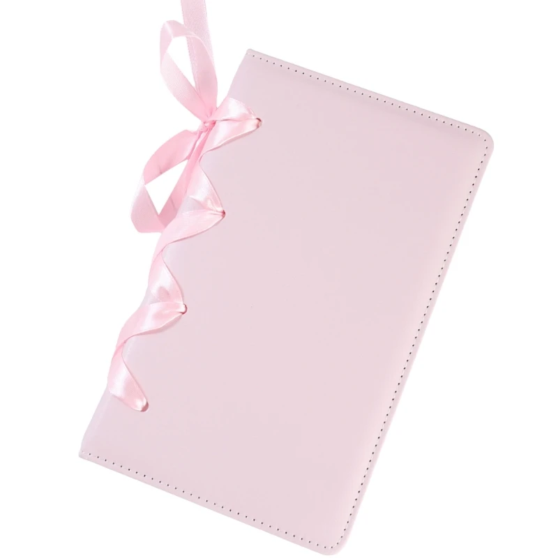 3 Inch Kpop Photocard Holder PU Leather Photocard Album with 25 Inner Pages A 6 Binder Album Bows Small Photo H8WD