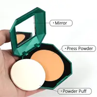 Poudre pressée foncée 4 couleurs, poudre mate pour peau foncée, longue durée, imperméable, fard à joues de maquillage de marque 6