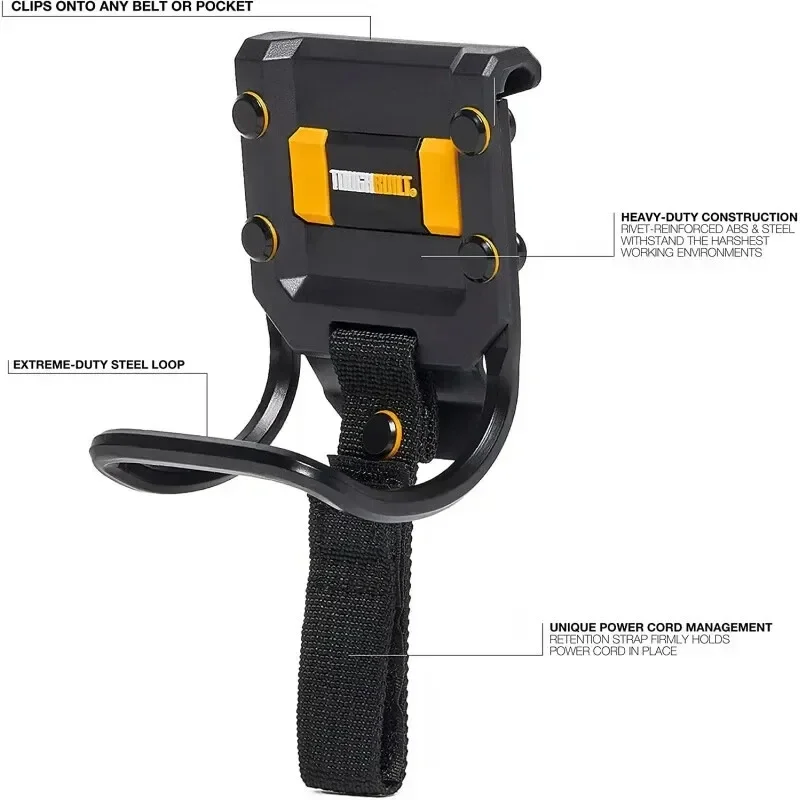 TOUGHBUILT Spring Shock Absorbing Nail Hammer Magnetic Rubber Shock Absorbing Hammer Hardware Tool Hammer Hanging Tool TB-52 6