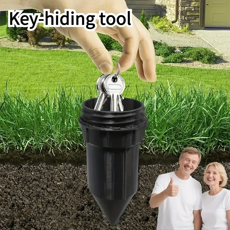 Garden Key Hider, Realistic Underground Watering Can Key Safe, No Battery Needed, Durable Plastic for Outdoor Garden Security