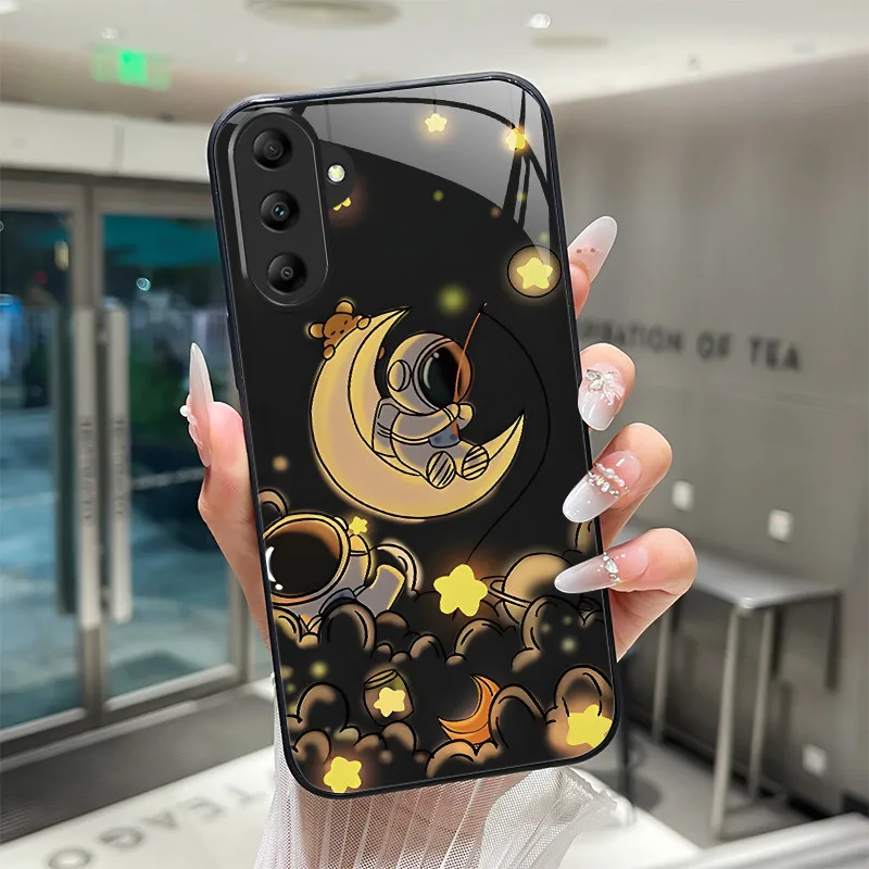 Tiger Dragon Tempered Glass Hard Back Phone Case Cover