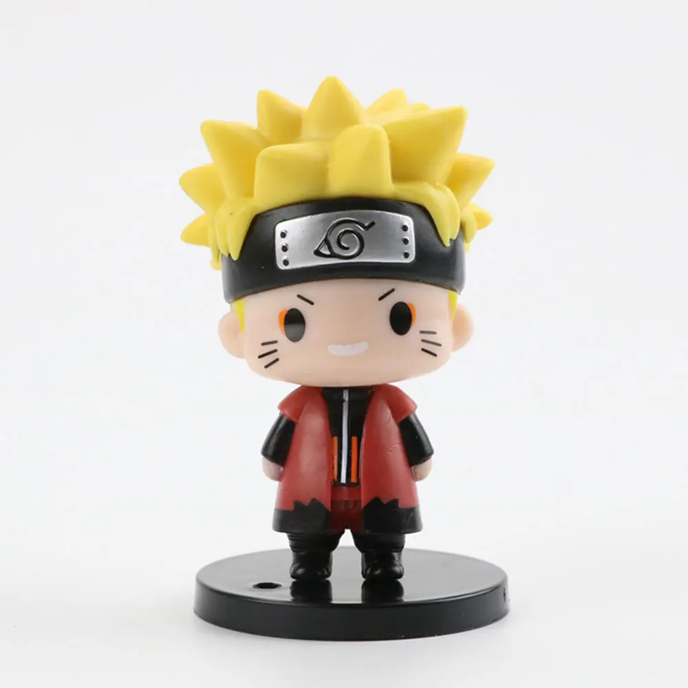 bumblebee transformer toy Kawaii Anime Naruto Figure Uzumaki Naruto Kakashi Q Figurals Uchiha Sasuke Itachi Cute Toys Car Desk Decoration Model Doll Gifts he man toys Action & Toy Figures