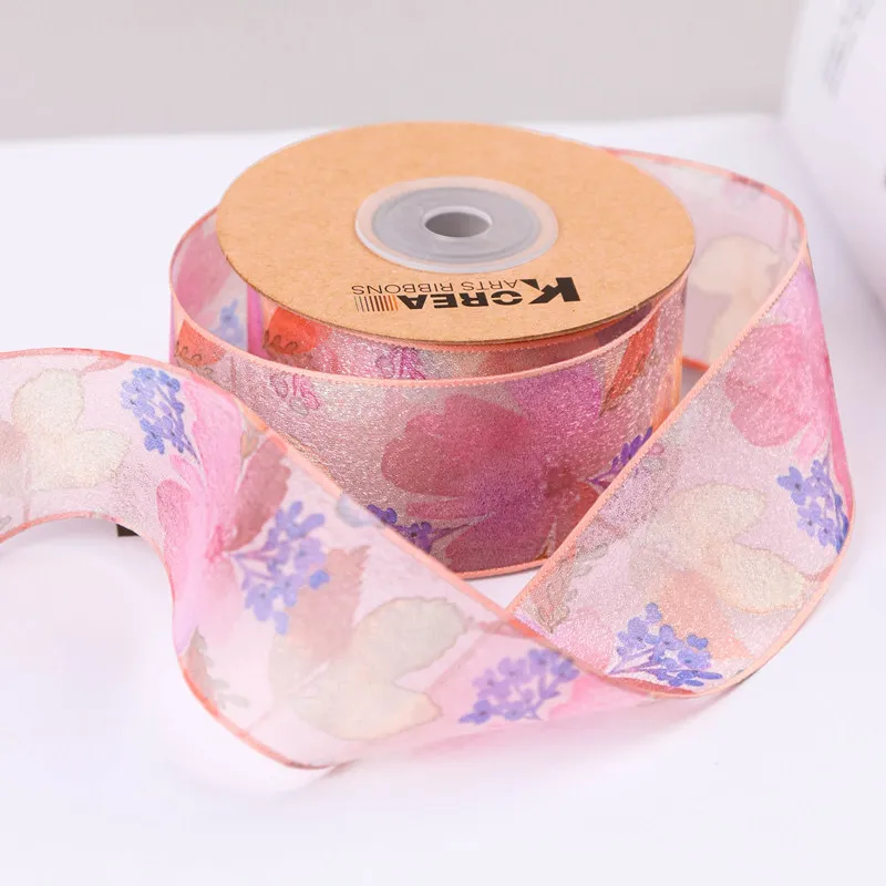 50Yards 25MM/38MM Macaron color solid Jump Point/Snow Tape Ribbon 0721R01  DIY Hair Bow Children's Accessories Girl Material
