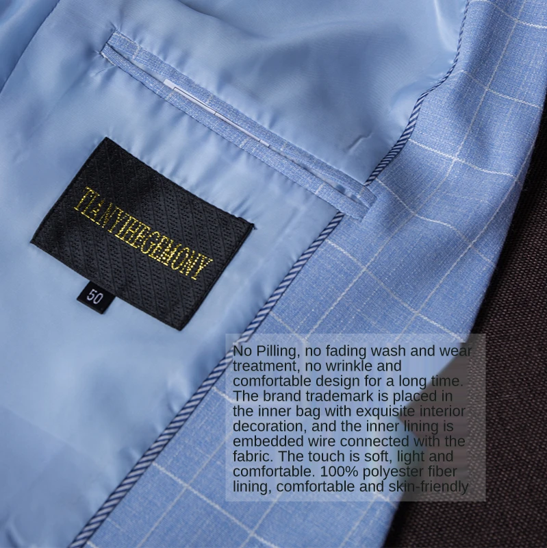 High-quality Plaid Suit Male Youth Self-cultivation Korean Style Trendy Handsome Men's Casual Suit Fashion One-piece Jacket 4