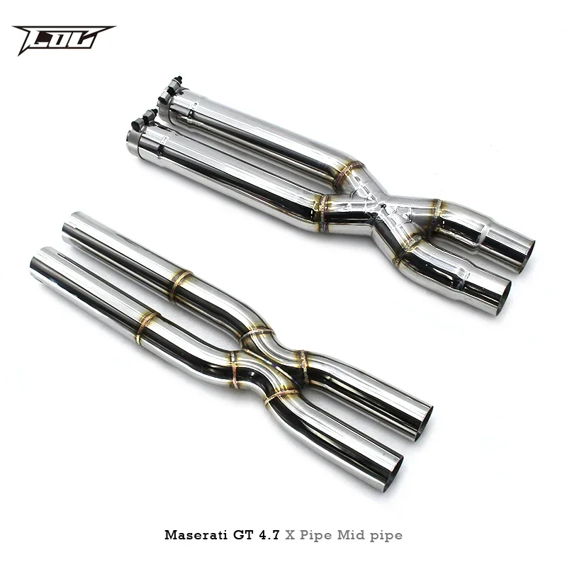X mid for Maserati Gran Turismo/GT 4.7 2008- stainless steel pipe car exhaust system either of two