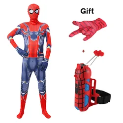 New Arrival Miles Morales Superhero Spiderman Cosplay Costumes Adult The Man Who Came Back Bodysuit Spandex Suits