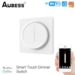 WiFi Smart Touch/Rotary Light Dimmer Switch Wall Button Speed Control Switch Tuya Smart Life APP Remote Control Works With Alexa