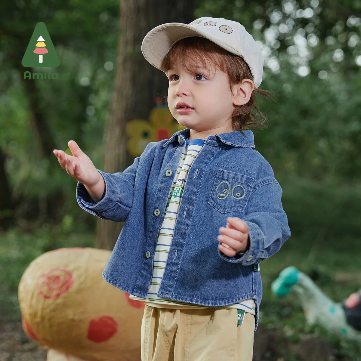 Baby Demin Shirt Boys Spring Full Sleeve Solid Turn Down Collar Top Children Fashion Outwear Clothes 0-6 Years kids shirts