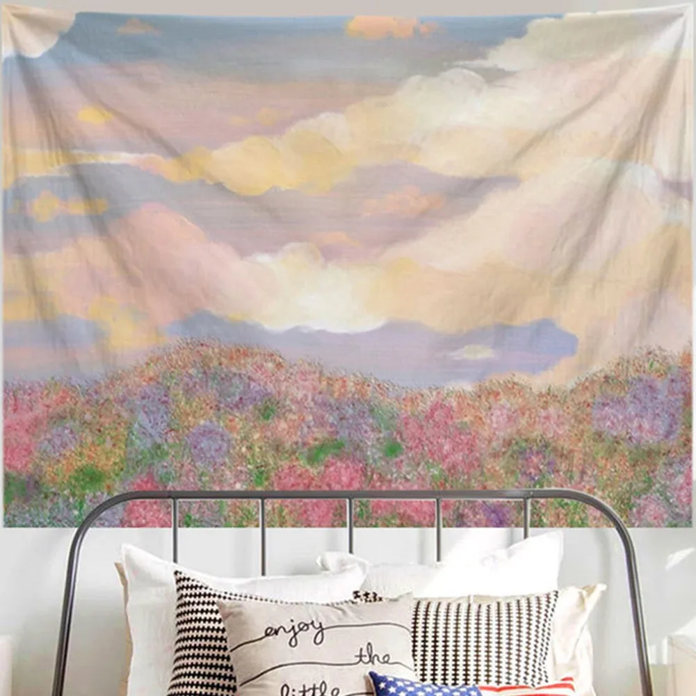 

Color Decorative Tapestry Oil Painting Landscape Tapestry Wall Hanging Wall Decoration Bedroom Living Room Home Decoration