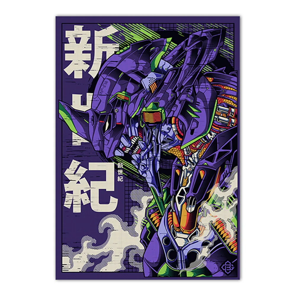 

Anime Neon Genesis Evangelion Posters Photo Paper IKARI SHINJI Printing Living Room Bedroom Decoration Bar Cafe Home Decor Art