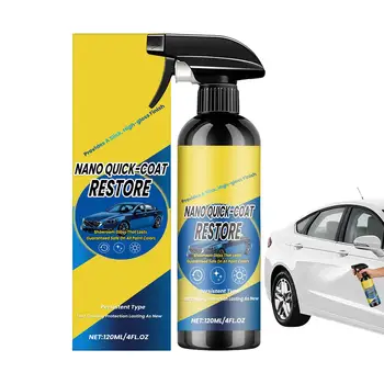 Ceramic Coating Spray 120ml High Gloss Long Lasting Hydrophobic Nano Car Paint Sealant Quick Detailer Spray for Car Motorcycle 1