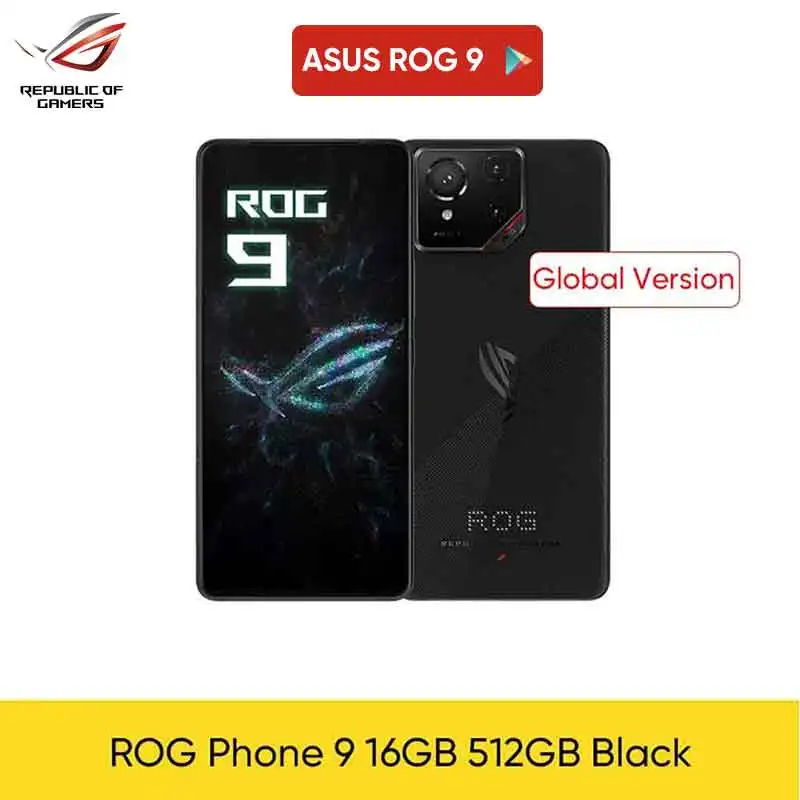 新品未開封 ROG Phone 9Pro グローバル16/512 Black ASUS ROG Phone 9 Pro 512GB 16GB Dual SIM Unlocked Global