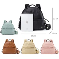 New Fashion PU Black Diaper Backpack for Baby Large Capacity Waterproof Pockets Diaper Bag for Mother Travel Stroller Bag 2