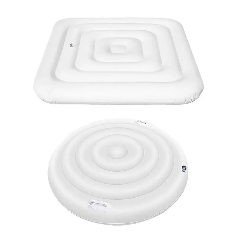 InflatableHotTubCoverEnergySavingRoundHotTubLidOutdoorSpa