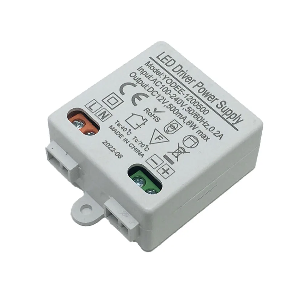 

Constant Voltage LED Power Supply DC12V 6W Drive Power Supply AC To DC DC Output Switching Mode Power Supplies Electrical Tools