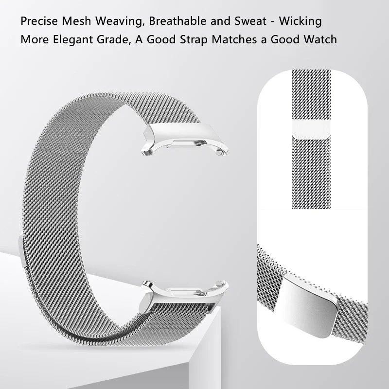 Magnetic Milanese Loop Strap with TPU Case and Screen Protector Cover