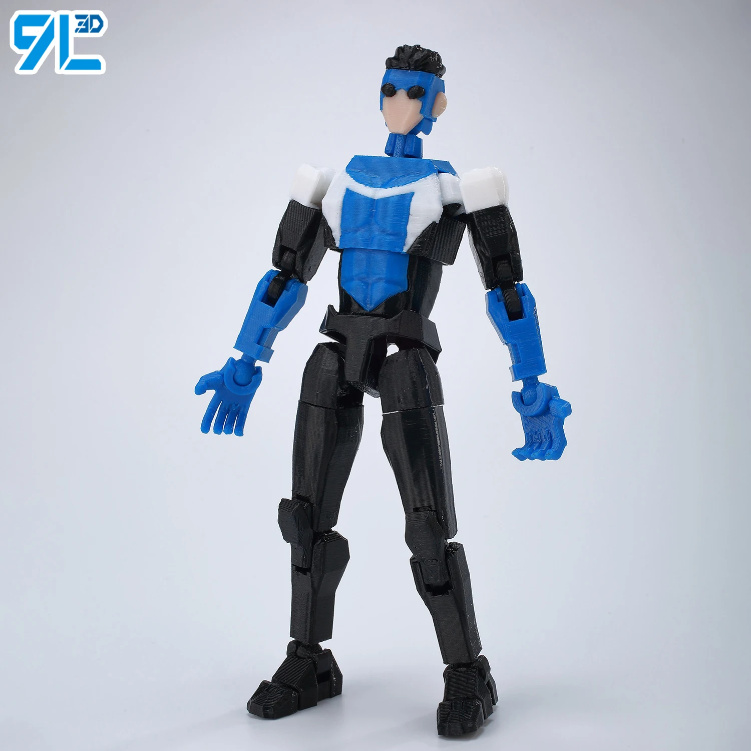 9L3D Titan 13 Invincible Figure Multi-Jointed Movable 3D Printed Dummy 13 Robo Action Figurine Statues Full Body Mechanical Doll - 3
