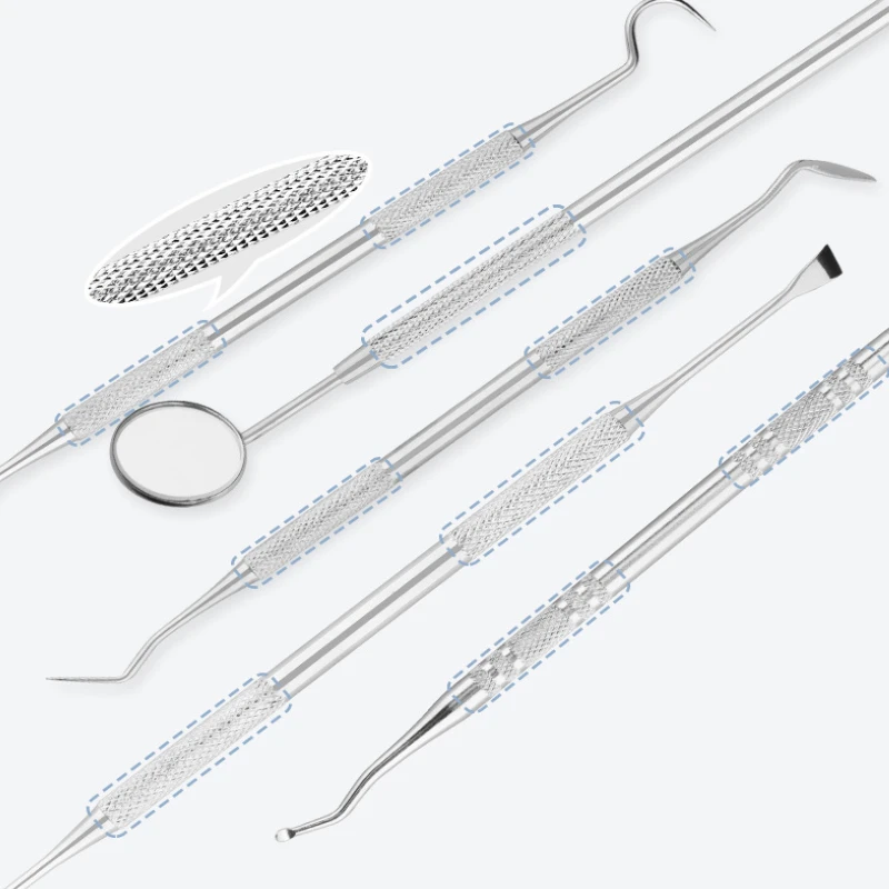 Premium Stainless Steel Dental Tool Set - Tartar Remover & Interdental Pick