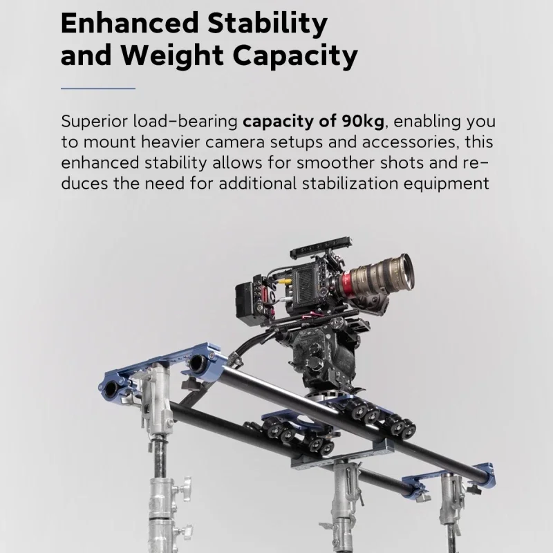 Movmax Grip Dolly Camera Dolly System capacity of 90kg Optimized Wheelsfor Curved Tracks VersatileMountingOptions vs greenbull
