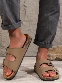 Fashionable Men's Slippers for Home and Out Versatile Slippers Fashionable Waterproof Non-Slip 1
