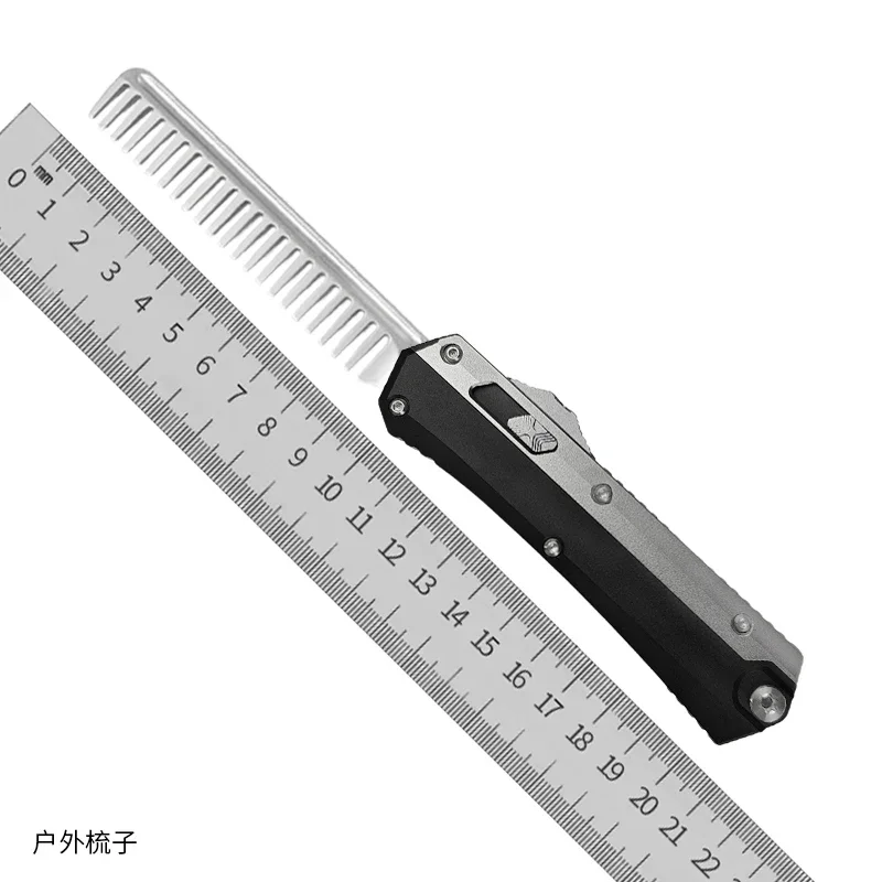 FOOHKNIFE VERSION GK SERIES MICRO Tactical TECH Gear Mirror & Stonewash Surface D2 Steel CNC 6061 Aluminum Titanium Clip 5