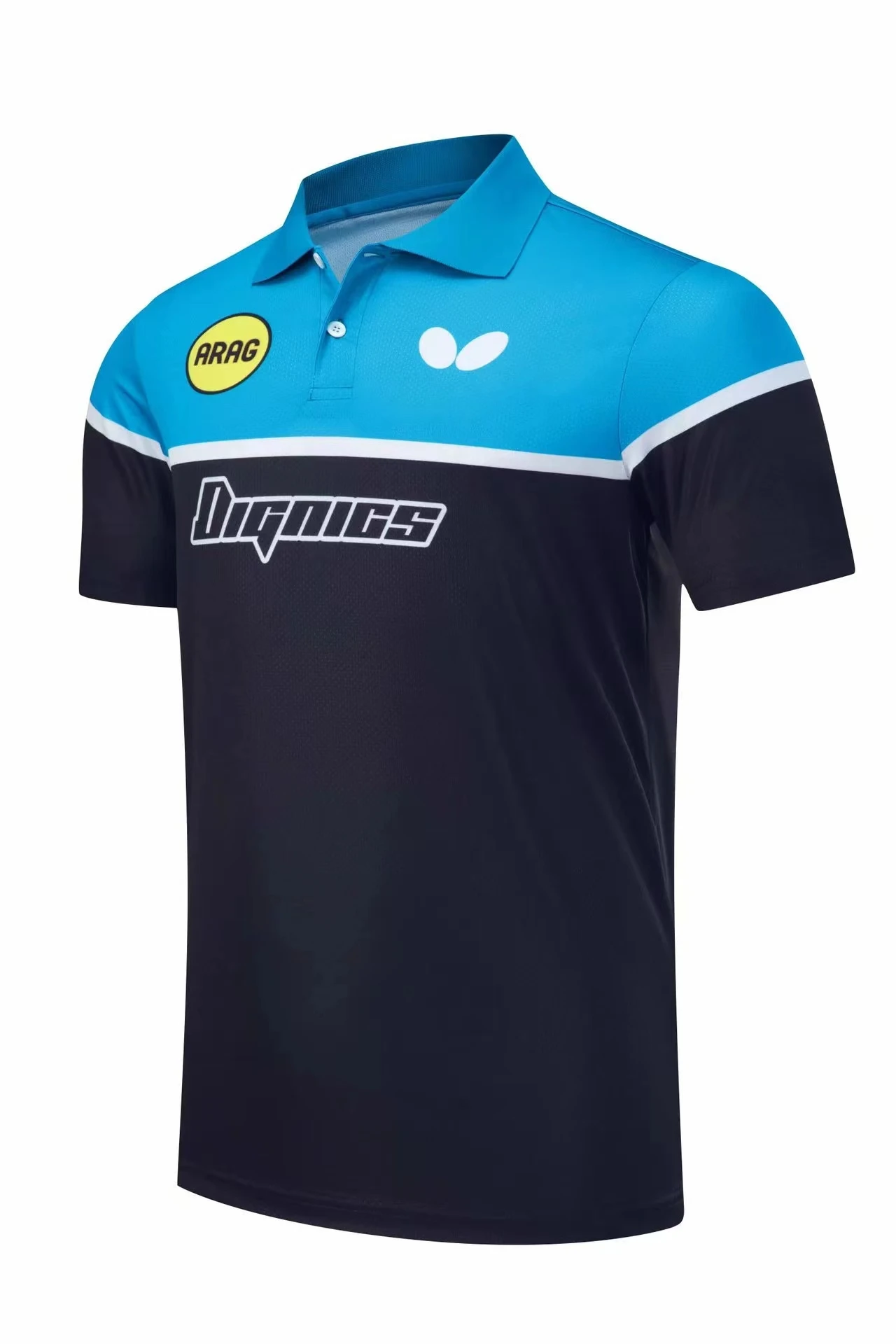 Custom men's and women's table tennis T-shirt quick dry breathable lapel half sleeve badminton T-shirt can print logo