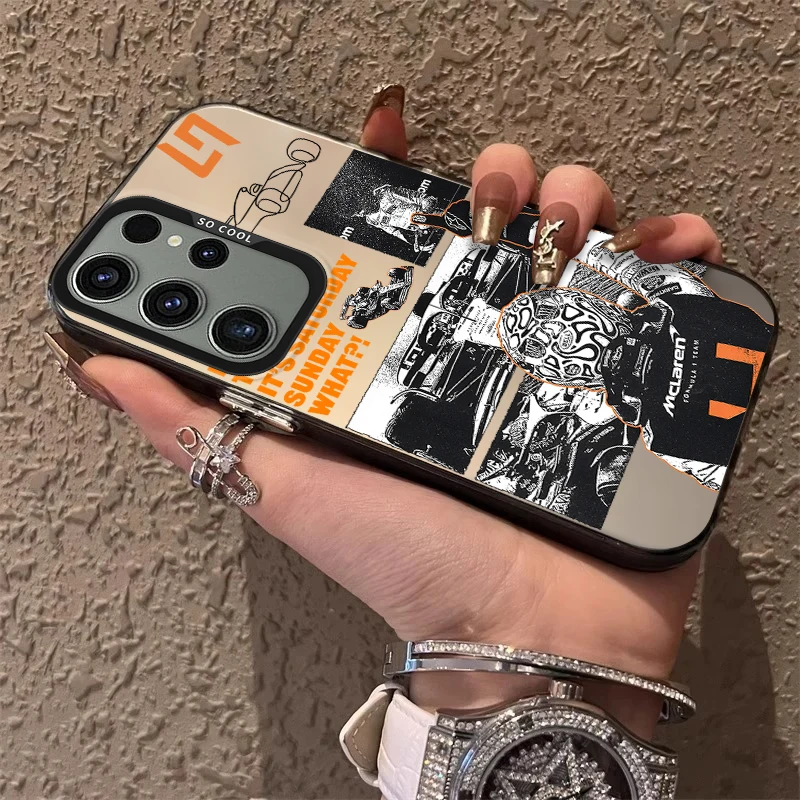 L-Lando N-Norris Frosted Acrylic Phone Case Cover